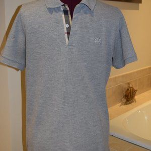 Burberry Brit Men's Pique Polo - Grey M